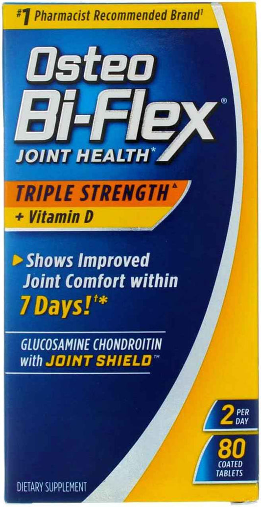 Osteo Bi-Flex Triple Strength w/Vitamin D (80 Coated Tablets)