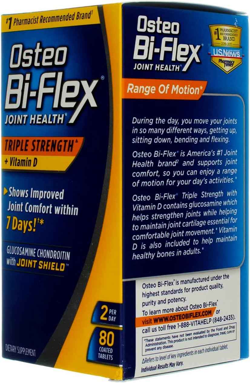 Osteo Bi-Flex Triple Strength w/Vitamin D (80 Coated Tablets)