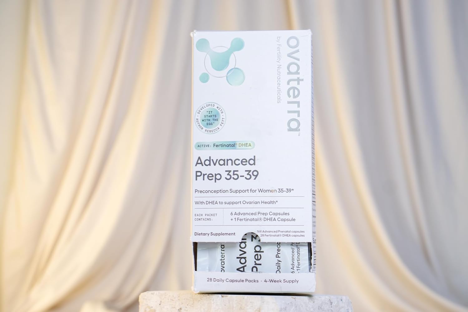 Ovaterra Women's Prenatal & Preconception Multivitamin Bundle - 4-Week Supply with Choline, Methylfolate, Iron, DHEA, Vitamins A, B6, B12 - Fertility Support (56 Pack)