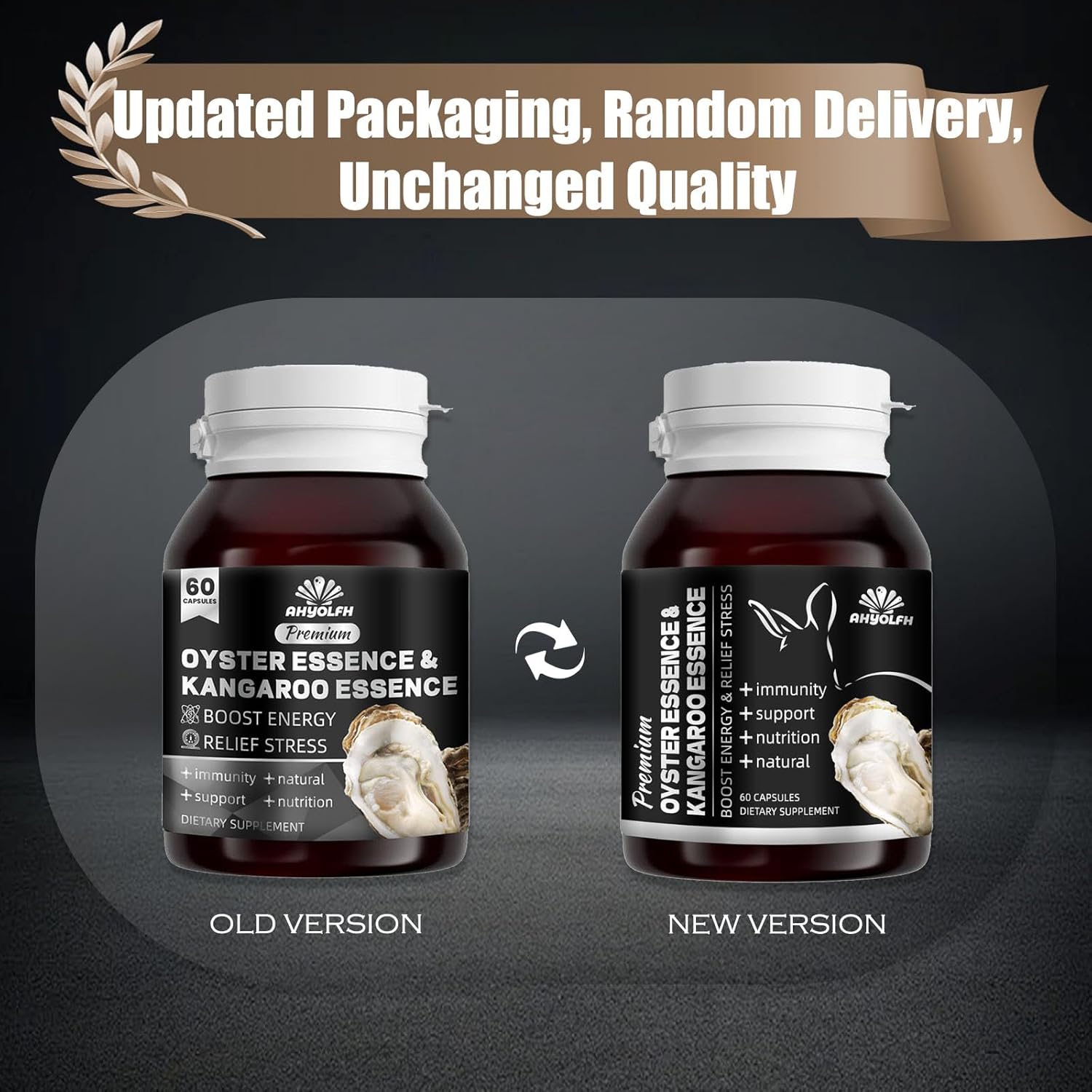 Oyster Peptides Capsules - Supports Energy & Immune Boost for Men & Women, 60 Grams