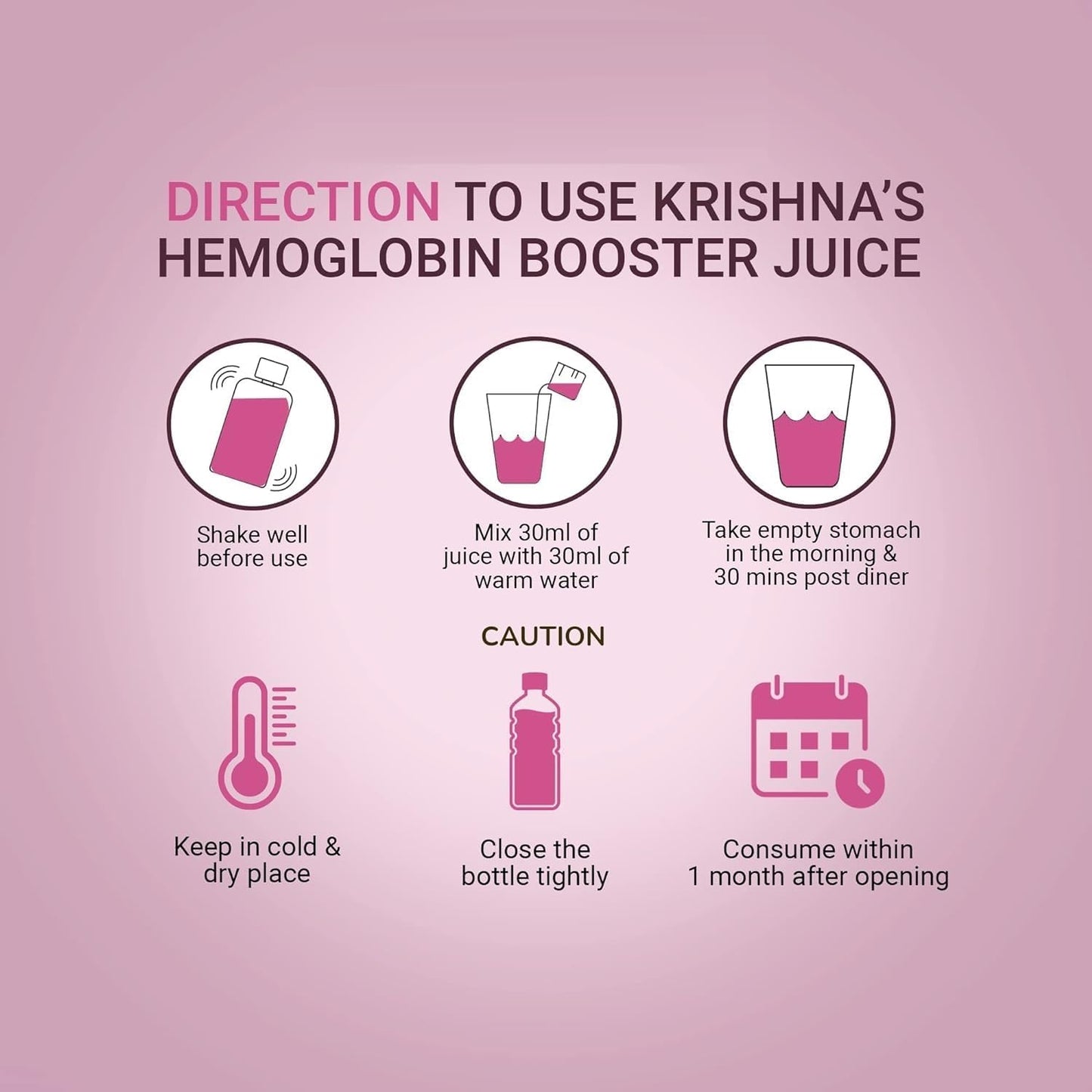 Pack of 2 500 ml Generic SS Hemoglobin Booster Juice | Enhances Haemoglobin Levels with Dev Daru, Kutki, Amla | Natural Goodness
