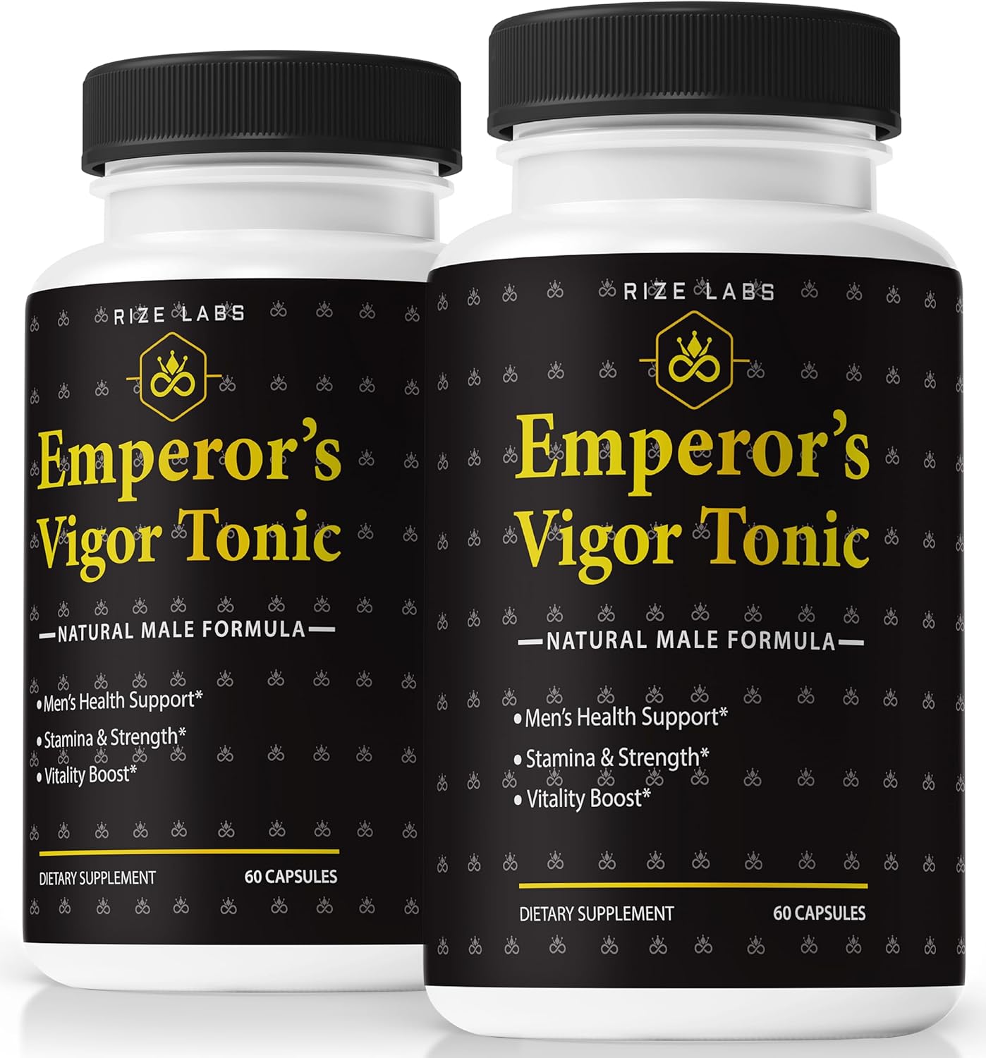 Pack of 2 Emperor's Vigor Tonic for Men - All-Natural Male Formula for Overall Health and Performance - 120 Capsules