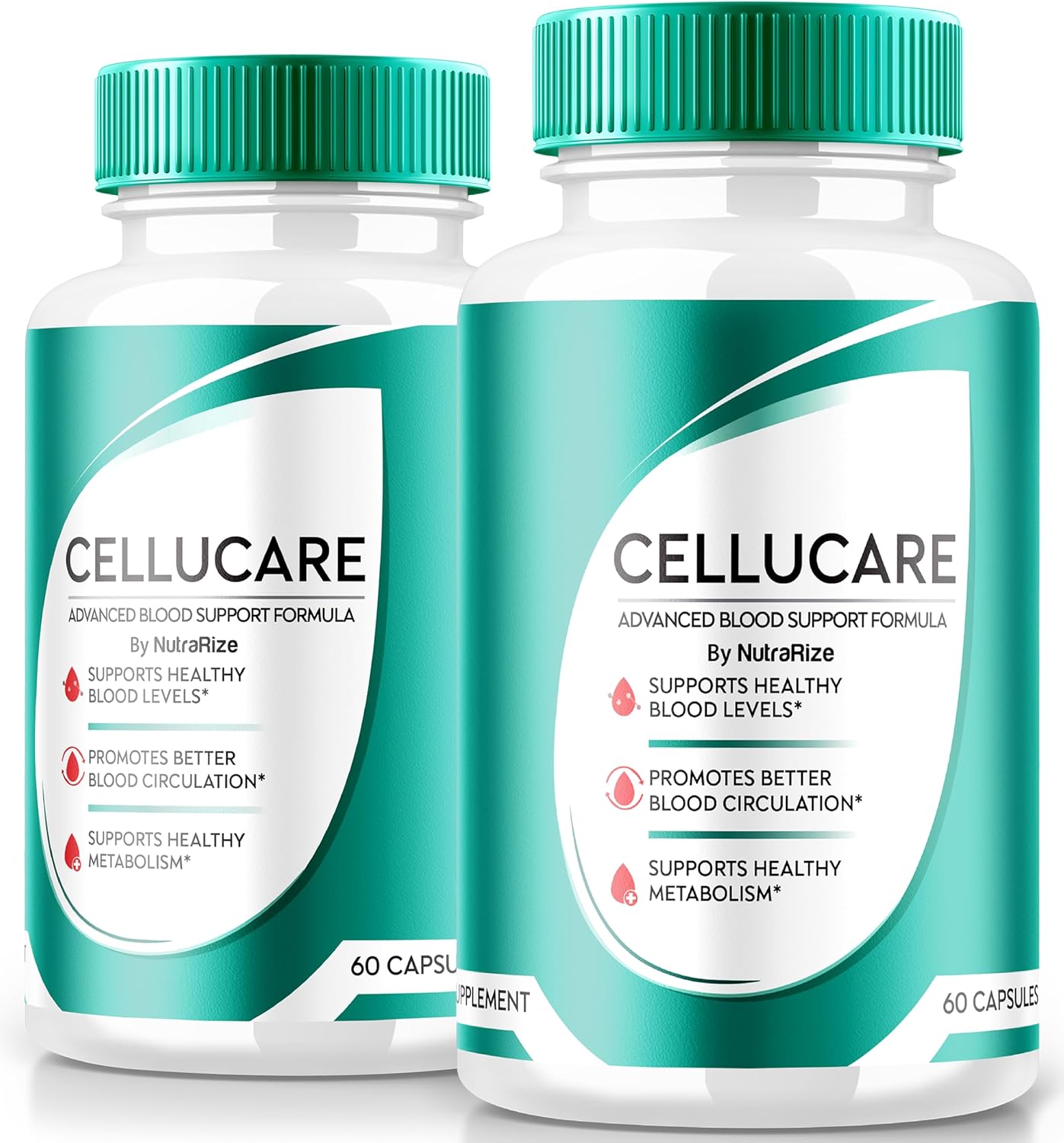 Pack of 2 NutraRize Cellucare Capsules - Powerful Blood Health Support, Maximum Strength Formula for Healthy Levels - All Natural Pills to Improve Health - 120 Tablets Reviews