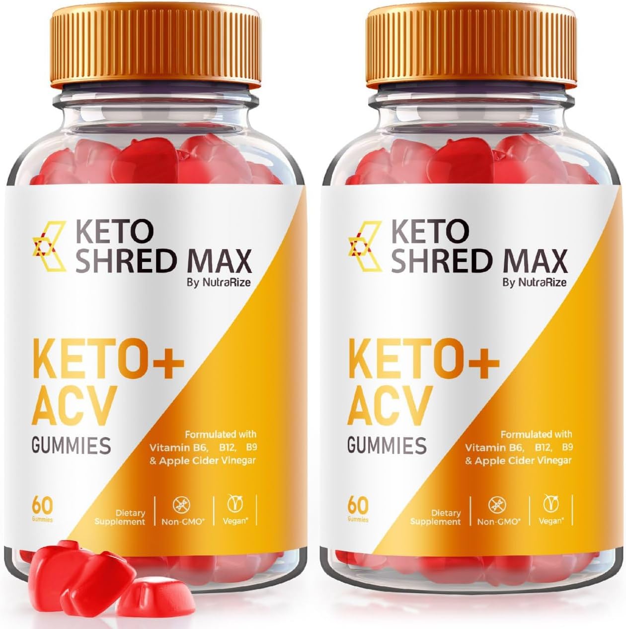 Pack of 2 NutraRize Keto Shred Max Gummies with ACV - Advanced  Slimming Formula  Formula - Keto Plus Supplement - 120 Gummies