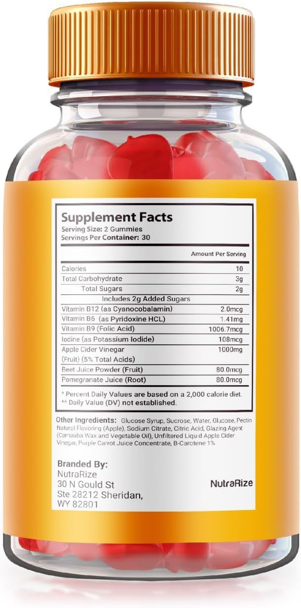 Pack of 2 NutraRize Keto Shred Max Gummies with ACV - Advanced  Slimming Formula  Formula - Keto Plus Supplement - 120 Gummies