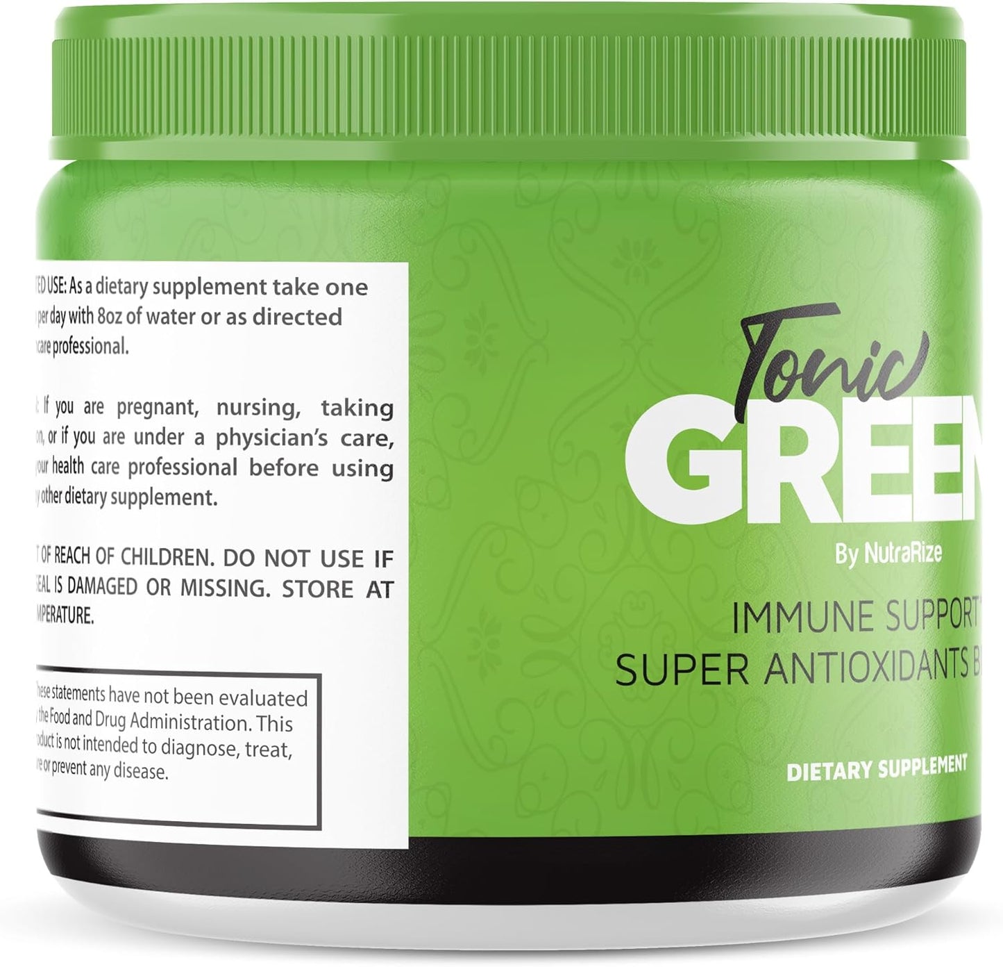 Pack of 2 NutraRize Tonic Greens: All-Natural Immune Support Supplement in Jar, Detox Body, Powder for Wellness (60 Servings)