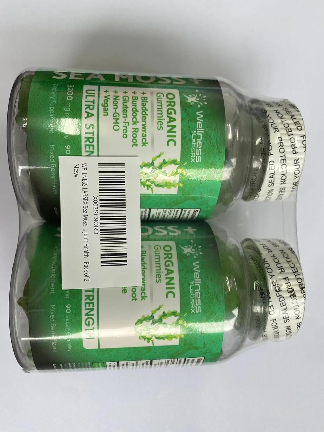Pack of 2 Sea Moss Gummies by WELLNESS LABSRX for Enhanced Wellness