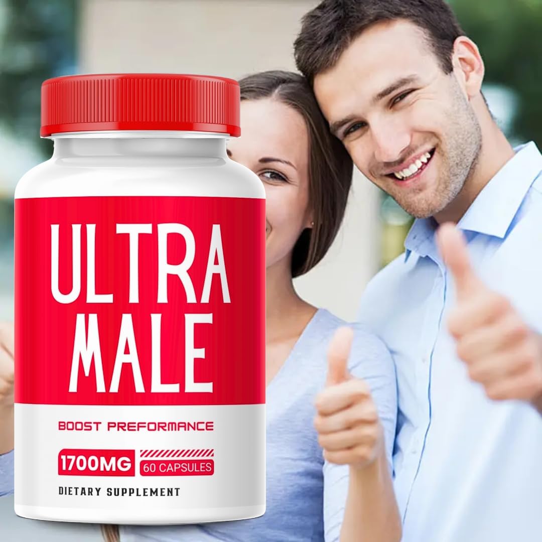 Pack of 2 Ultra Male Pills - 120 Capsules, Advanced Formula Supplement