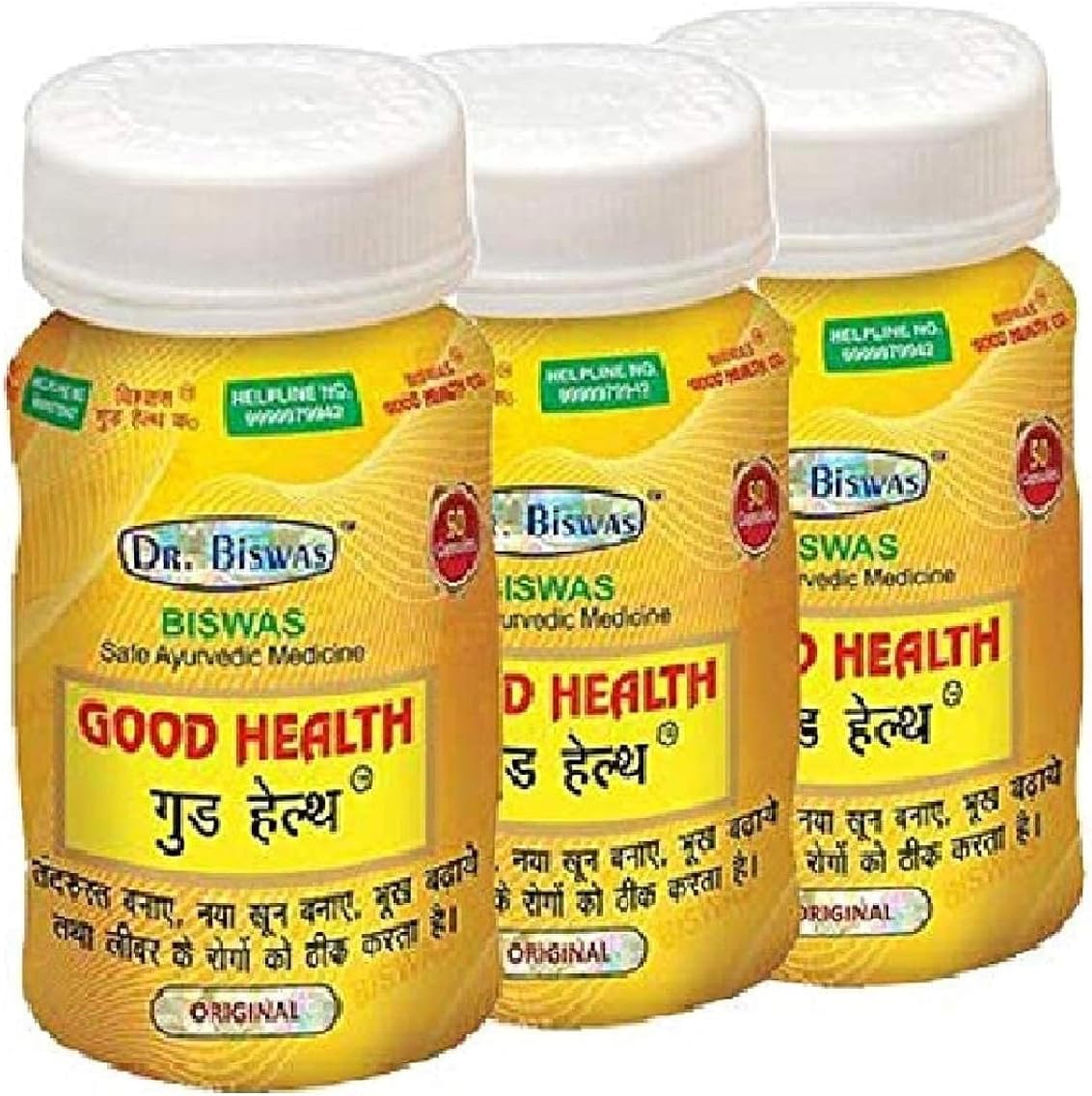 Pack of 3 Dr. Biswas Good Health Capsules for Optimal Wellness