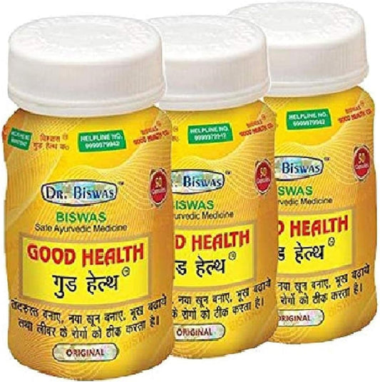 Pack of 3 Dr. Biswas Good Health Capsules for Optimal Wellness