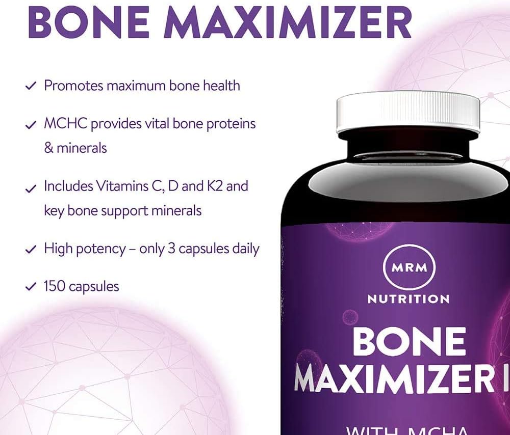 Pack of 3 MRM Bone Maximizer III Capsules - 150 Count, Bone Health Supplement