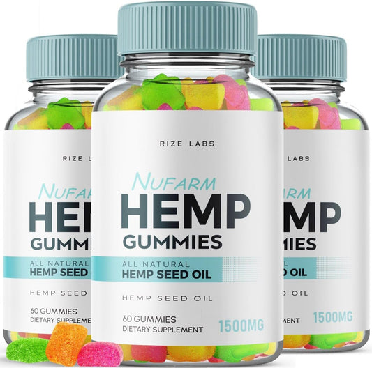 Pack of 3 Nufarm Gummies for Better Sleep and Total Body Balance - 180 Gummies for Mind and Body Health