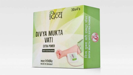 Pack of 3 Patanjali Ramdev Divya Herbal Ayurvedic Mukta Vati for High Blood Pressure (360 Tablets)