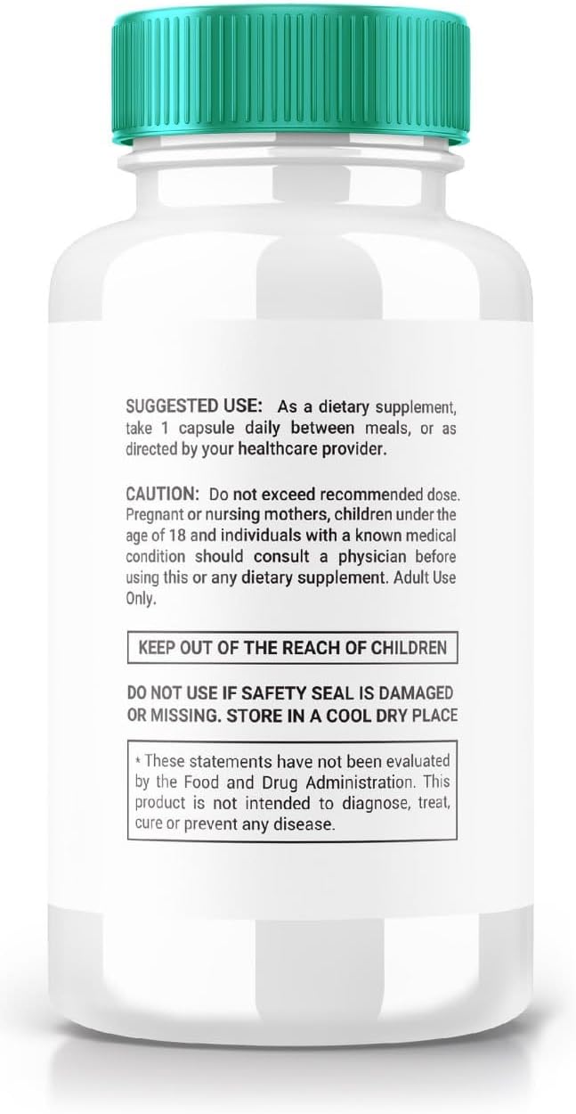 Pack of 5 Gluco 6 Supplement Capsules by Rize Labs - 570mg Blood Pressure Pills, Official Advanced Formula for Optimal Health - All-Natural Gluco Six Pastillas (300 Capsules)