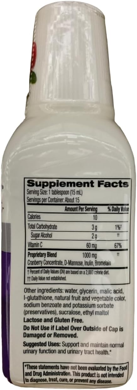 Pack of 6 Cystex Urinary Health Maintenance Cranberry 7.6 oz - Supports Urinary Health with Cranberry Extract
