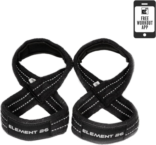 Padded Figure 8 Lifting Straps for Men and Women - Ideal for Deadlifts and Weightlifting - Wrist Straps for Enhanced Performance