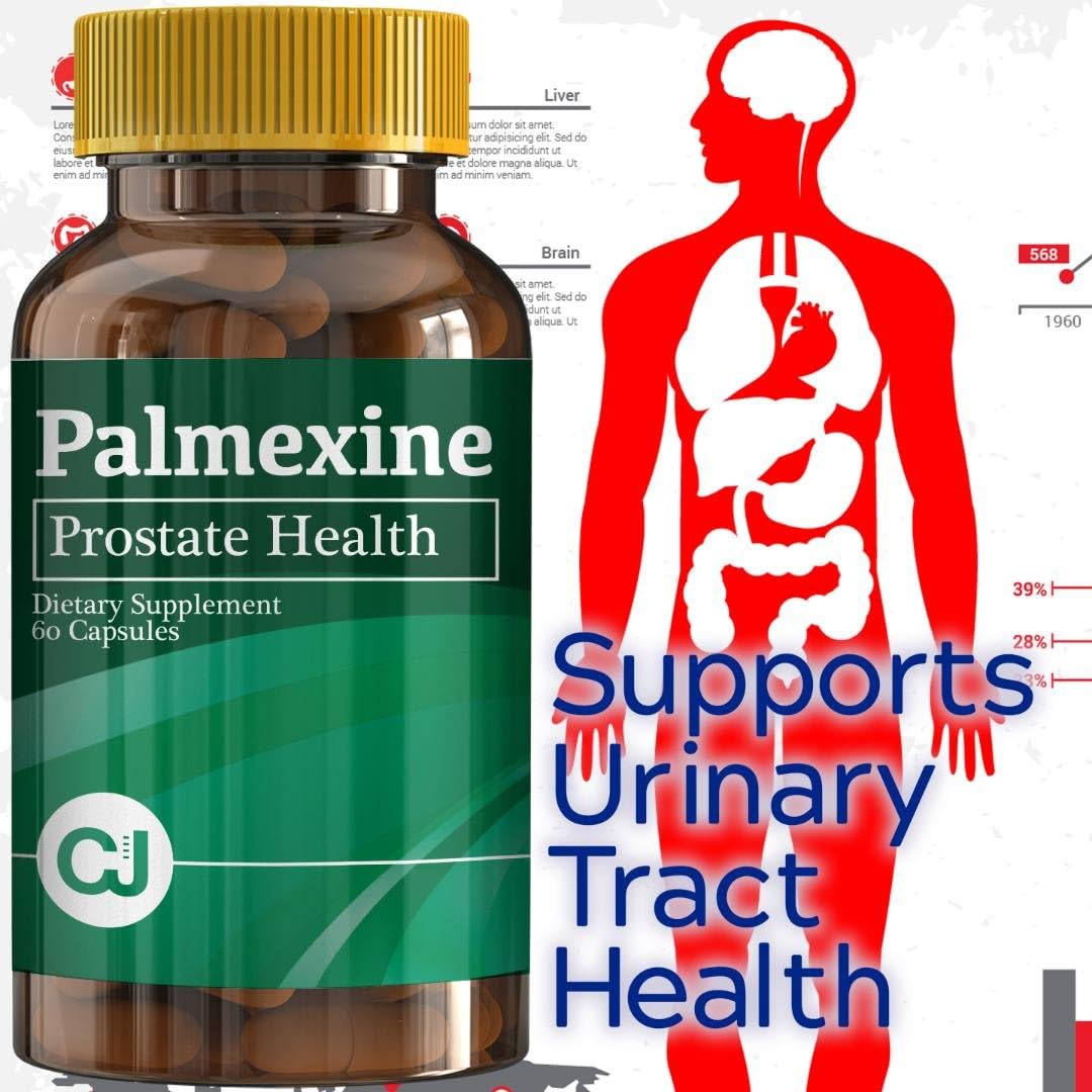 Palmexine Prostate Health Complex with Saw Palmetto, Zinc, and Pygeum Africanum - Reduce Frequent Urination Support