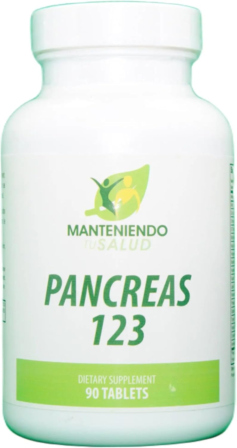 Pancreas 123 Glandular Support Tablets - Maintain Your Pancreatic Health with 90 Tablets