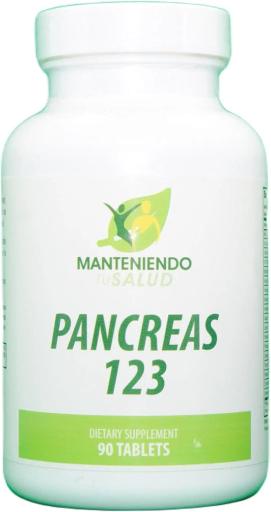 Pancreas 123 Glandular Support Tablets - Maintain Your Pancreatic Health with 90 Tablets