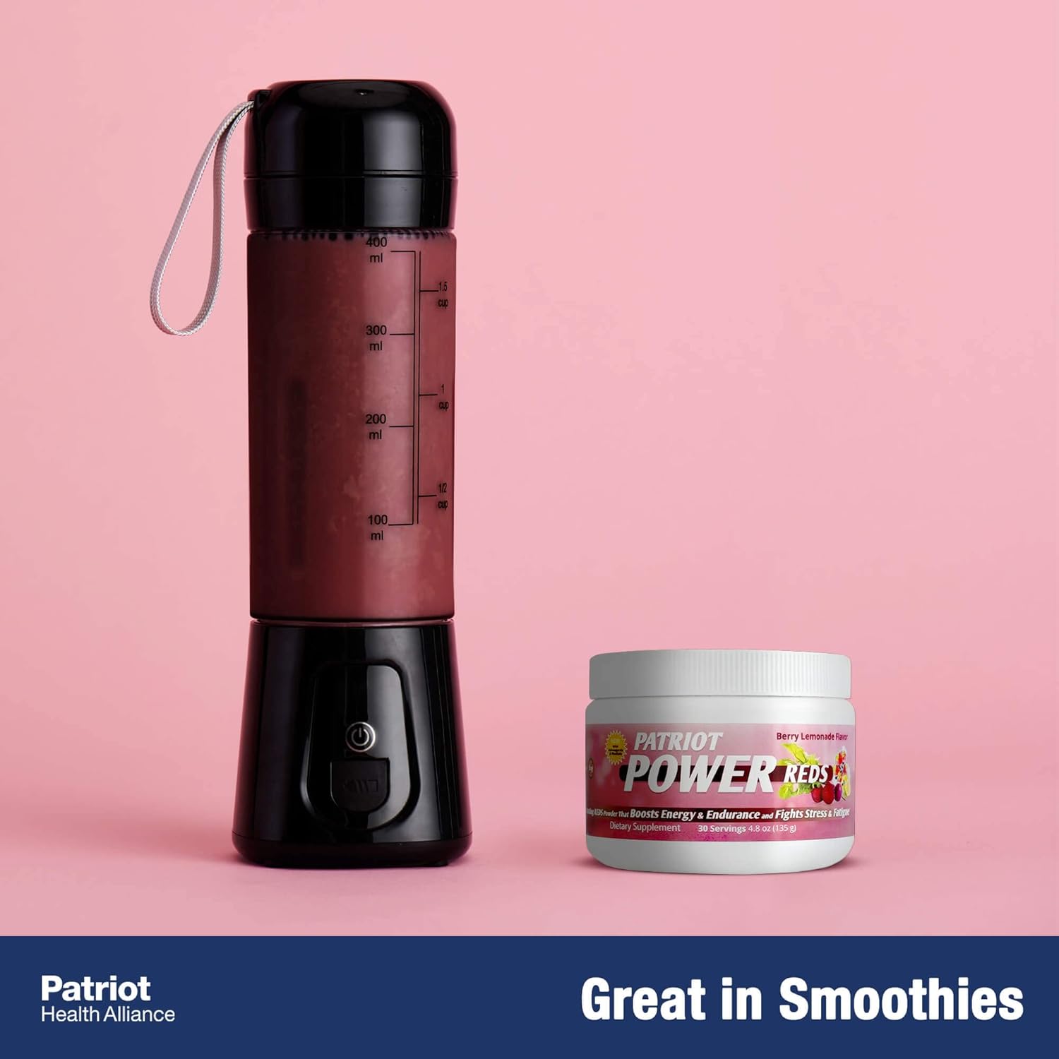 Patriot Power Reds: Antioxidant Probiotics Powder with Over 50 Superfoods, 30 Servings