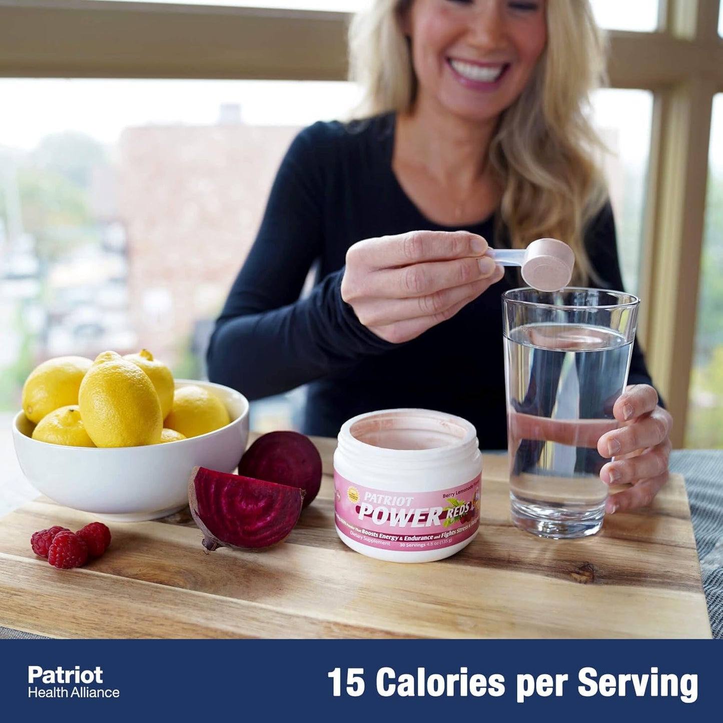 Patriot Power Reds: Antioxidant Probiotics Powder with Over 50 Superfoods, 30 Servings
