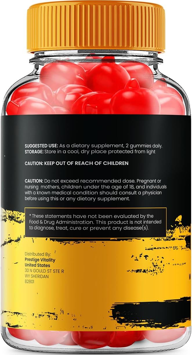 Peak Thrust Gummies for Men - Natural Maximum Strength Formula (2 Pack - 120 Gummies)