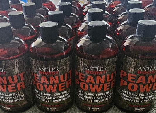 Peanut Power Roasted Peanut Oil Deer Feed Additive for Big Game Hunting - Antler Boost Attractant and Cover Scent