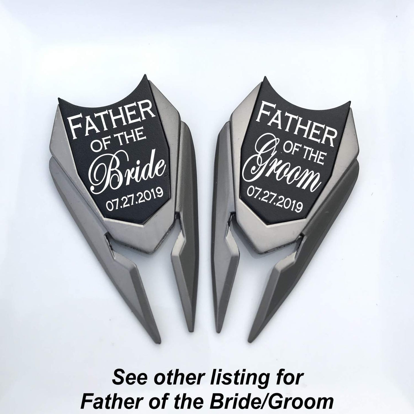 Personalized Engraved Golf Ball Marker and Divot Repair Tool Set - Custom Magnetic Groomsmen Gift for Best Man