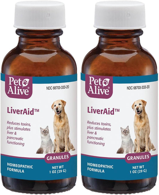PetAlive LiverAid Granules - Pack of 2 - Natural Liver Support for Pets