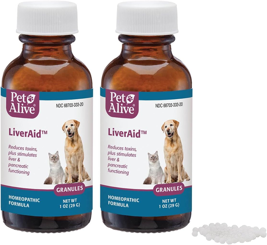 PetAlive LiverAid Granules - Pack of 2 - Natural Liver Support for Pets