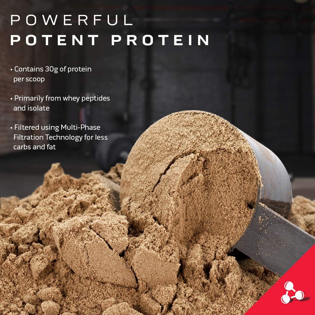 Phase8 Whey & Casein Protein Powder Blend with Nitro-Tech Isolate & Peptides - Milk Chocolate, 4 lbs