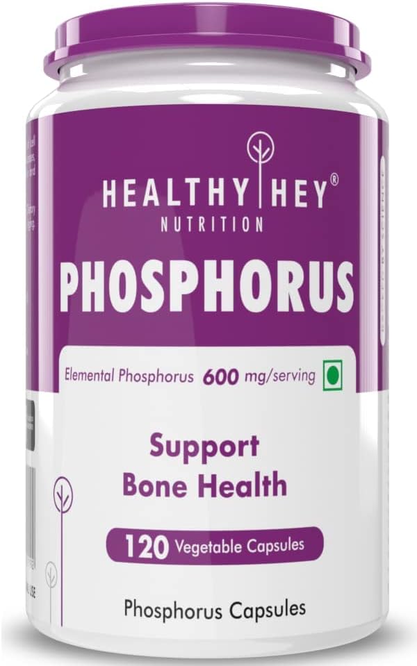Phosphorus Supplement for Bone Health - 120 Vegetarian Capsules