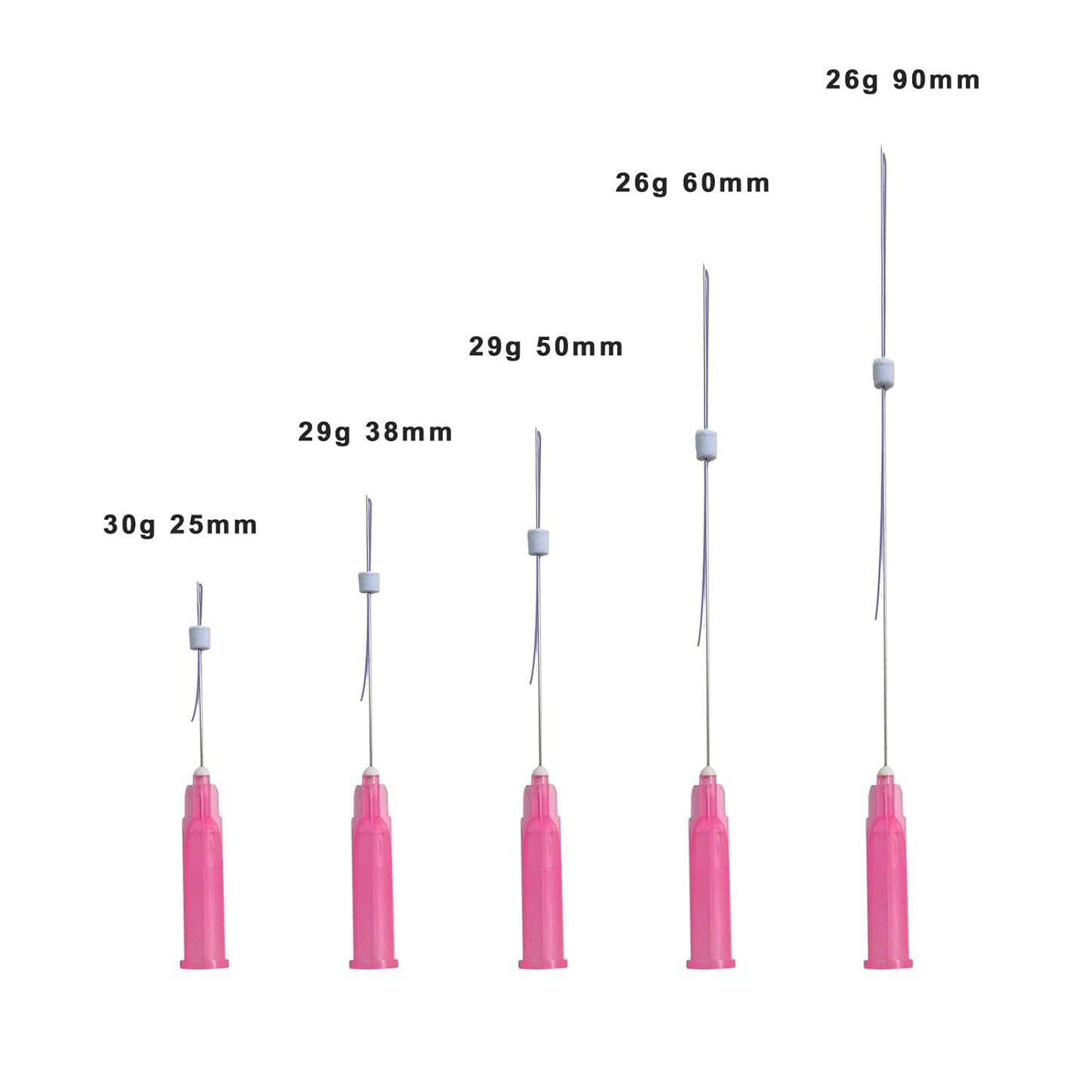 PHYMAT ACADA Face Lift PDO Threads Set - 26G60mm Mono & Smooth Threads for Thread Lift & Collagen Production - 20Pcs