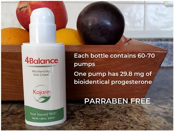 Physician Formulated Kajarin 4 Balance Progesterone Cream for Women - 50 mL Bottle with Bio-Identical Progesterone