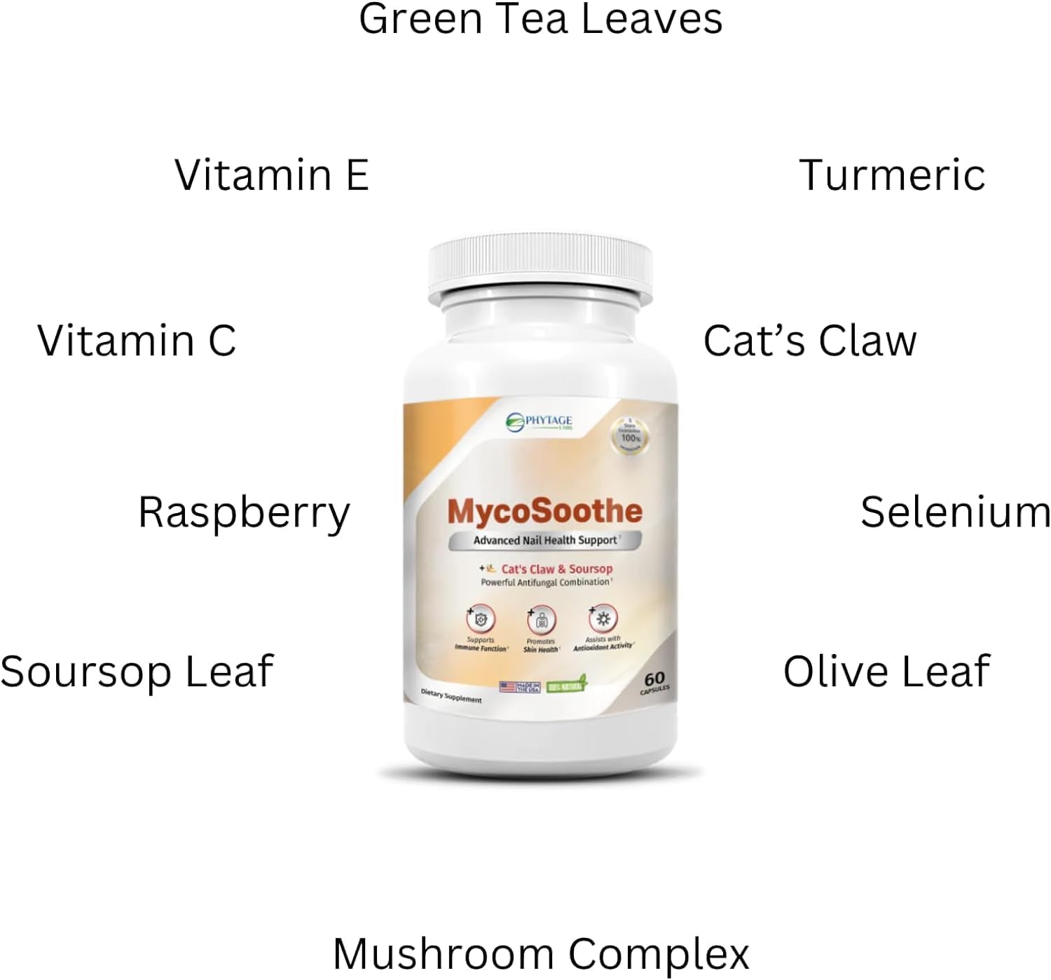 Phytage Labs MycoSoothe Advanced Hair, Skin, Nail & Immunity Support Formula - Buy 2 Pack Online