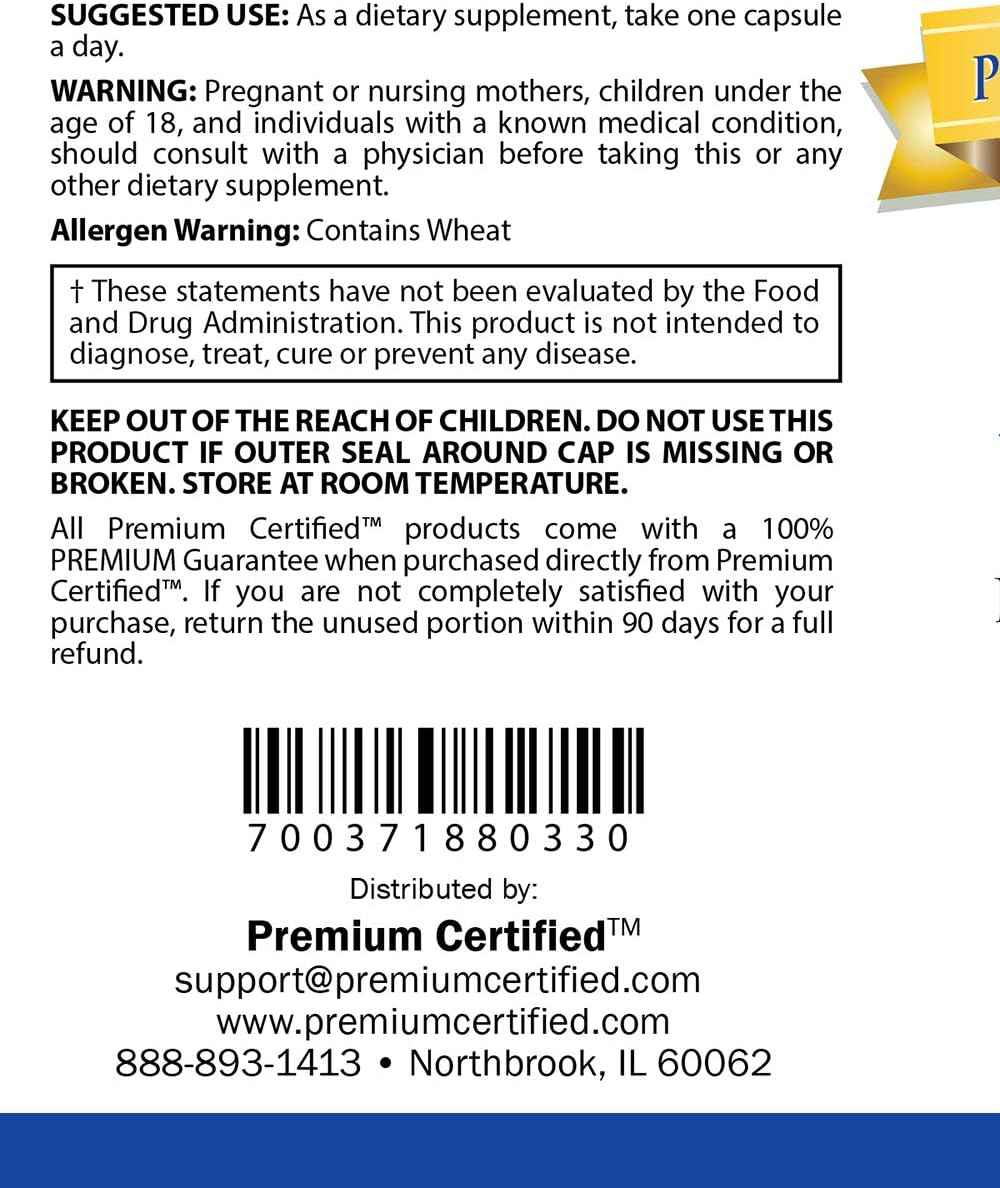 Phytoceramides 350mg from 100% Wheat -Vitamin A, C, E and D3 - Reverse Aging Skin, Replenish Moisture & Repair Skin - 100% Pure Natural - 30 Capsules - Vegan Friendly