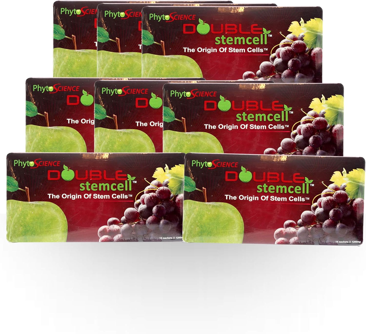 Phytoscience Double Stemcell Anti-Aging Formula with Apple & Grape Stem Cell - Fast Shipping