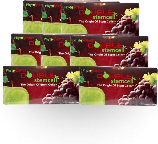 Phytoscience Double Stemcell Anti-Aging Formula with Apple & Grape Stem Cell - Fast Shipping