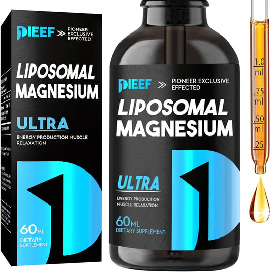 PIEEF Magnesium Glycinate Liquid Drops: Stress Relief, Bone & Muscle Support