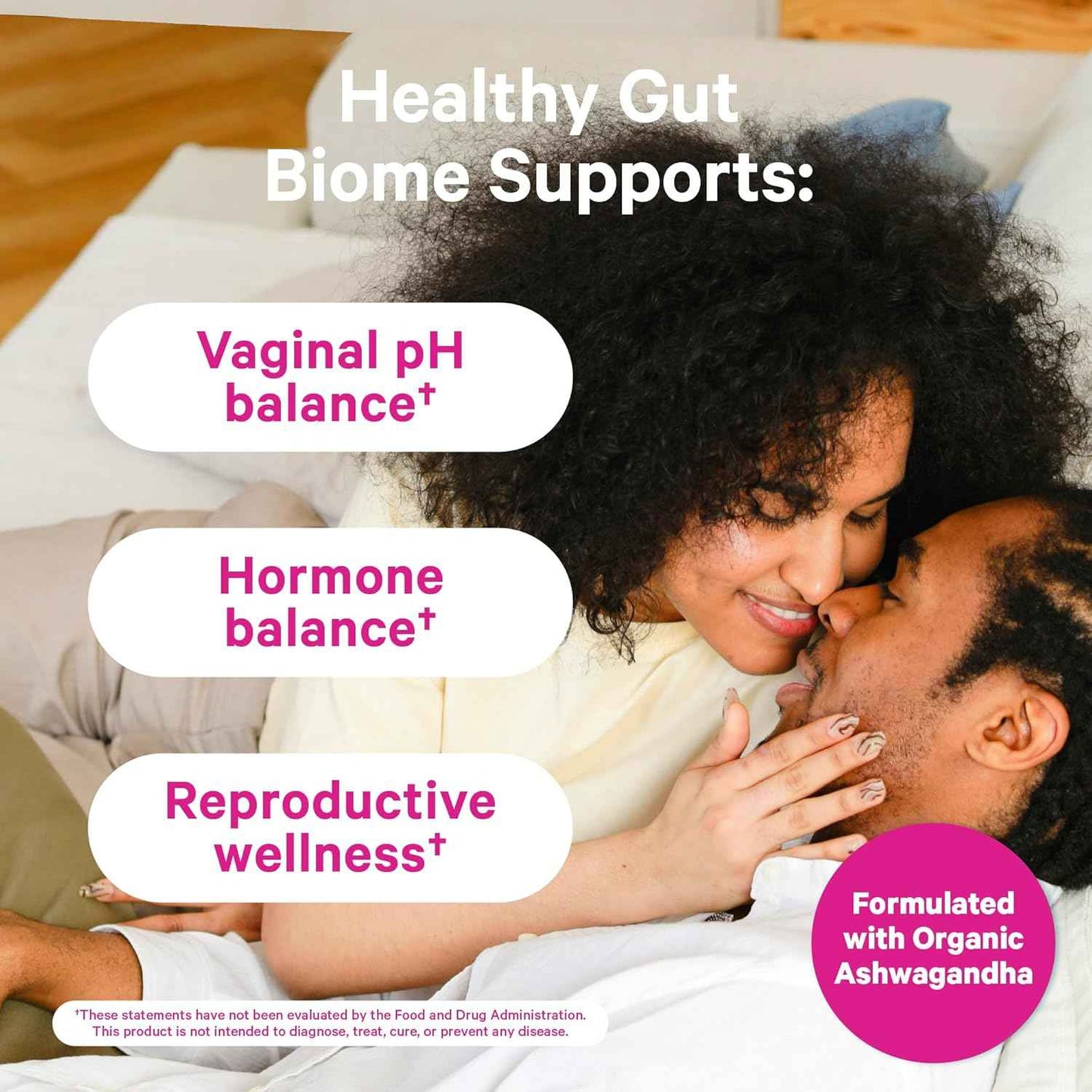 Pink Stork Fertility Support Probiotics for Women with Ashwagandha for Vaginal Health, Conception, pH Balance, Hormone Balance, and Gut Flora, Fertility Supplements for Women, 30 Capsules