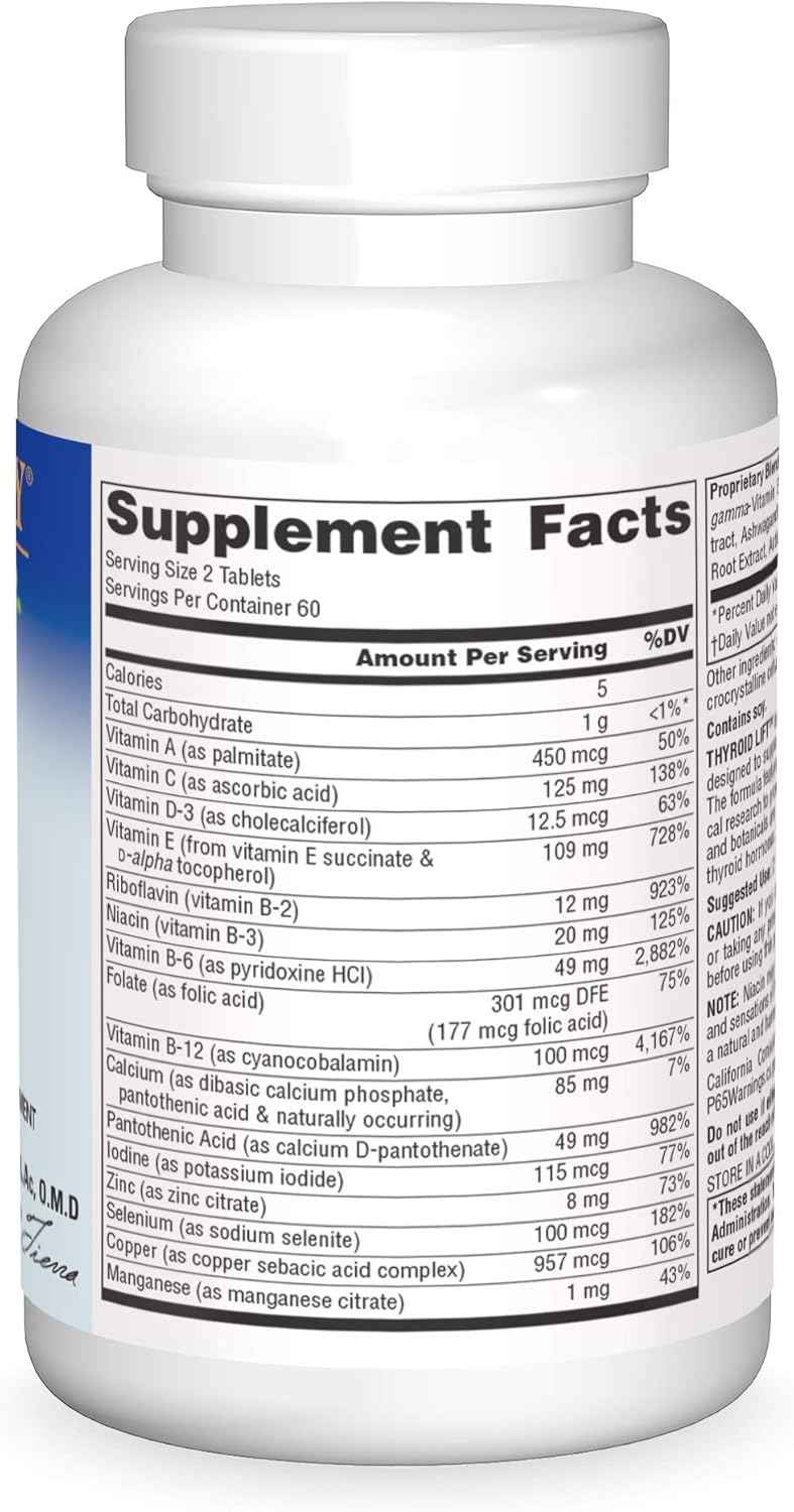 Planetary Herbals Thyroid Lift Tablets, 120 Count