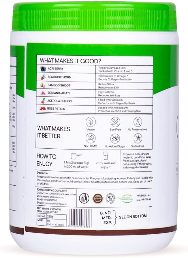 Plant-Based Collagen Powder for Radiant Skin | Anti-Aging Collagen Builder with Biotin & Vitamin C | Men & Women | Classic Collagen Formula | 1-Pack