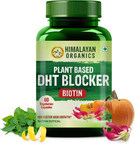 Plant-Based DHT Blocker Capsules with Nettle Leaves for Men and Women - 60 Count