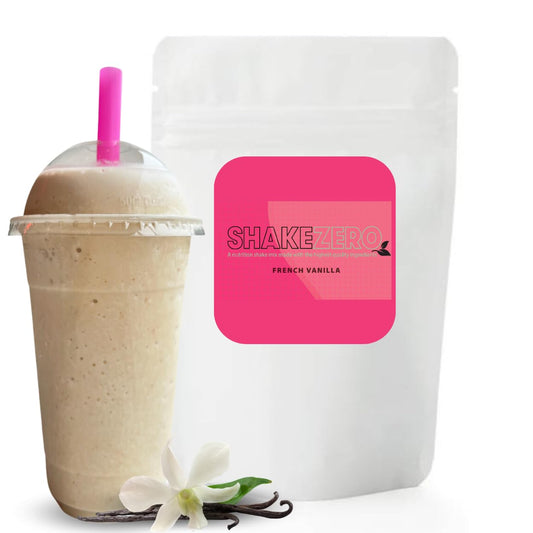 Plant-Based French Vanilla Protein Powder Shake Mix - GramZero Shakezero (1-5lb Pkg)