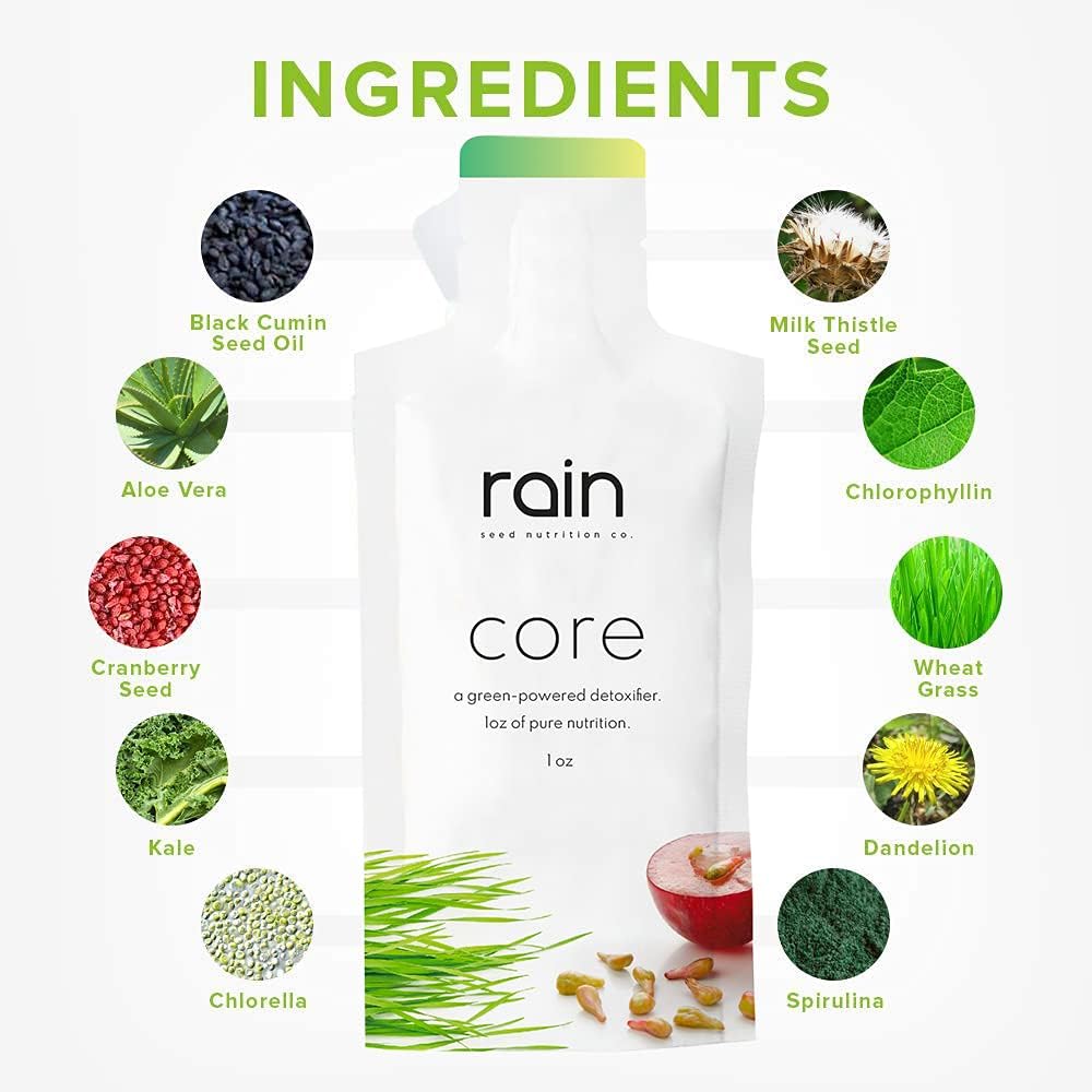 Plant-Based Seed Nutritional Supplement Bundle for Vitality and Health - Rain Core & Soul - Loaded with Nutrients - 1 Box Each