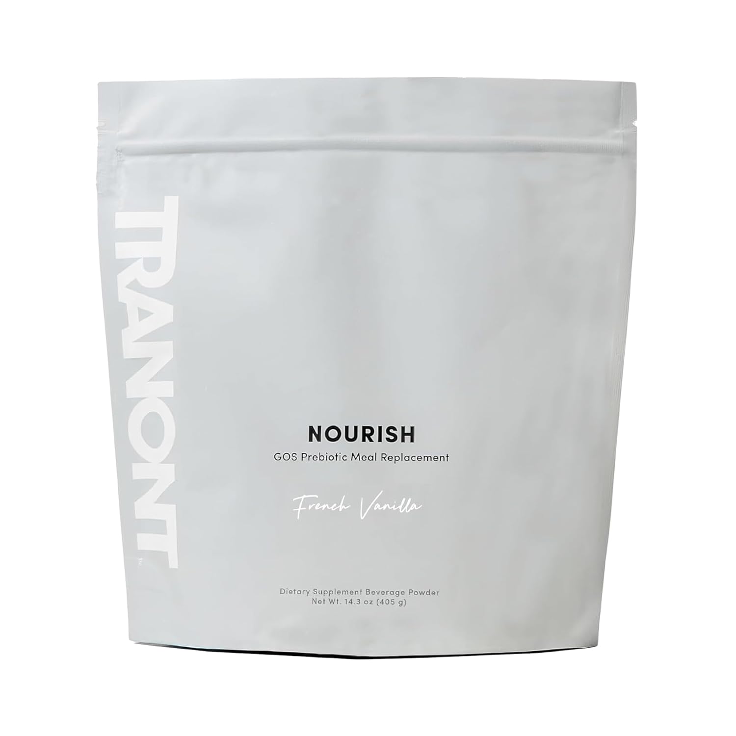 Plant-Based Superfood Protein Powder Mix for Healthy Skin, Digestion, Energy | Tranont Nourish French Vanilla 14.3oz Meal Replacement Shake with Vitamins & Prebiotics