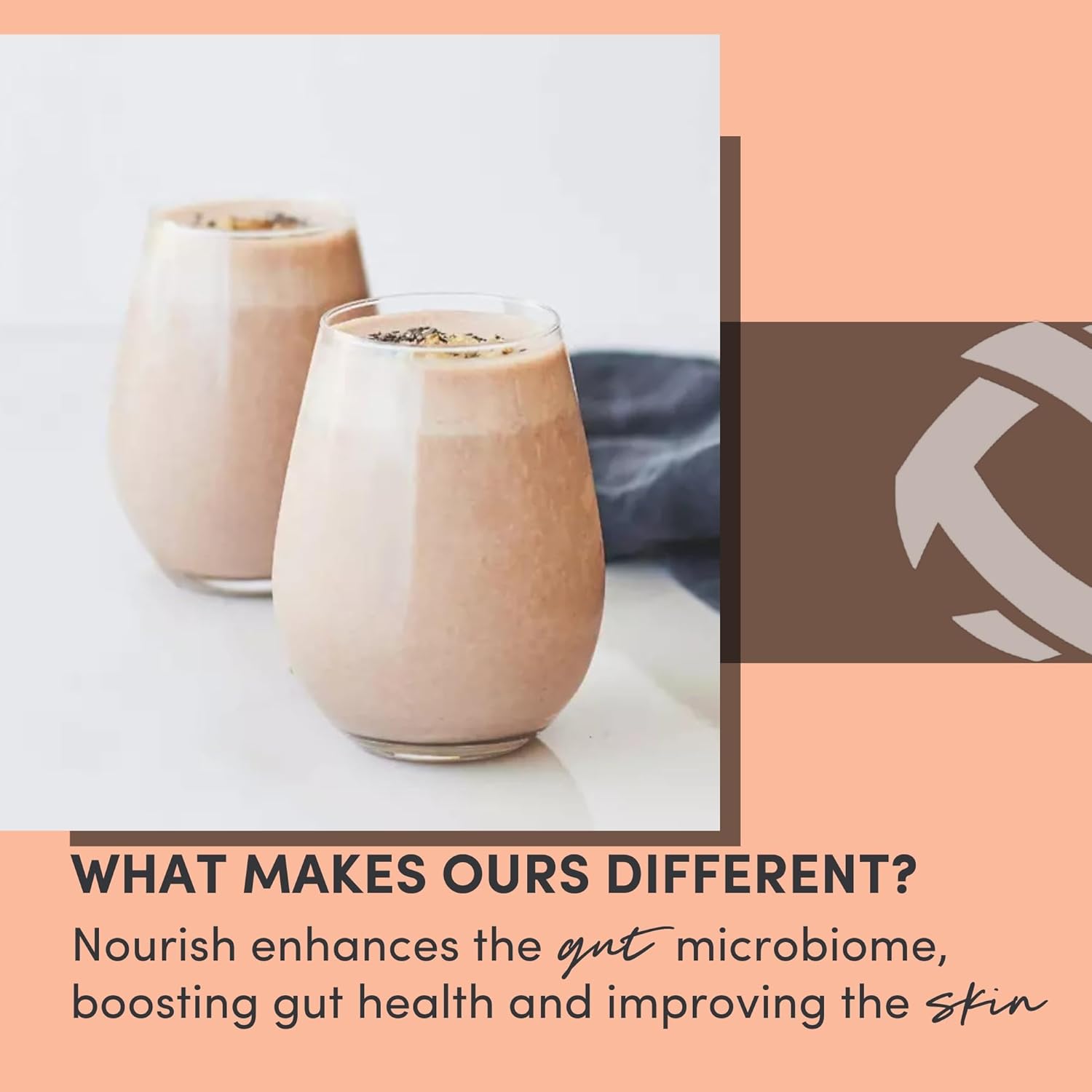 Plant-Based Superfood Protein Powder Mix for Healthy Skin, Digestion, Energy | Tranont Nourish French Vanilla 14.3oz Meal Replacement Shake with Vitamins & Prebiotics
