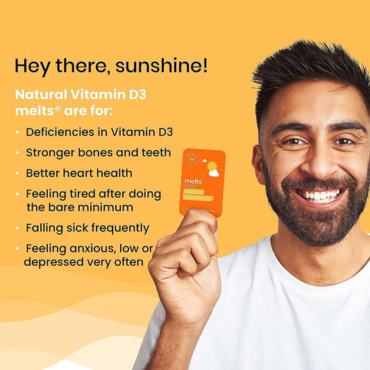 Plant-Based Vitamin D3+K2 Oral Strips with Coconut Oil & Astaxanthin - Vegan Immunity & Heart Support