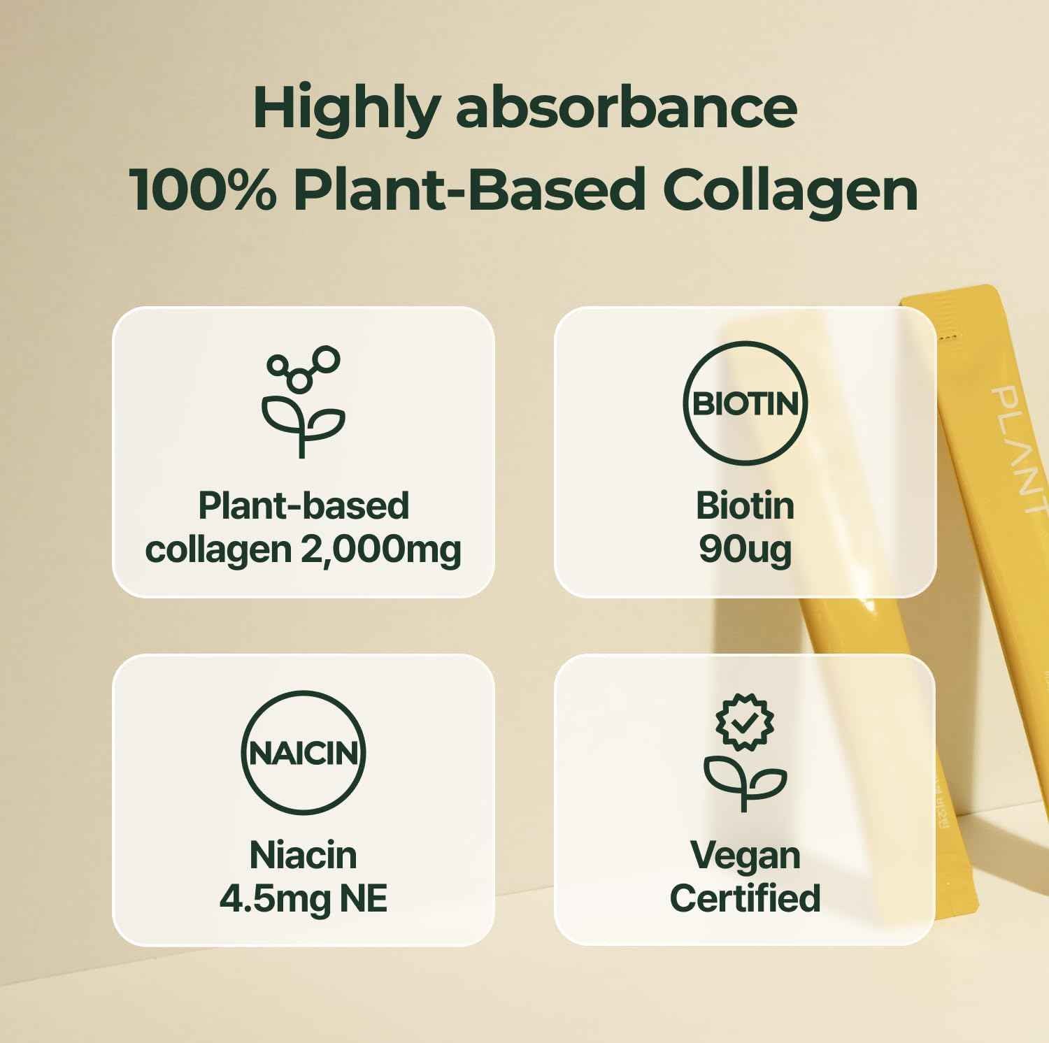 PLANT Vegan Lemon Collagen Biotin & Yuzu Collagen Jelly Vitamin D Probiotics