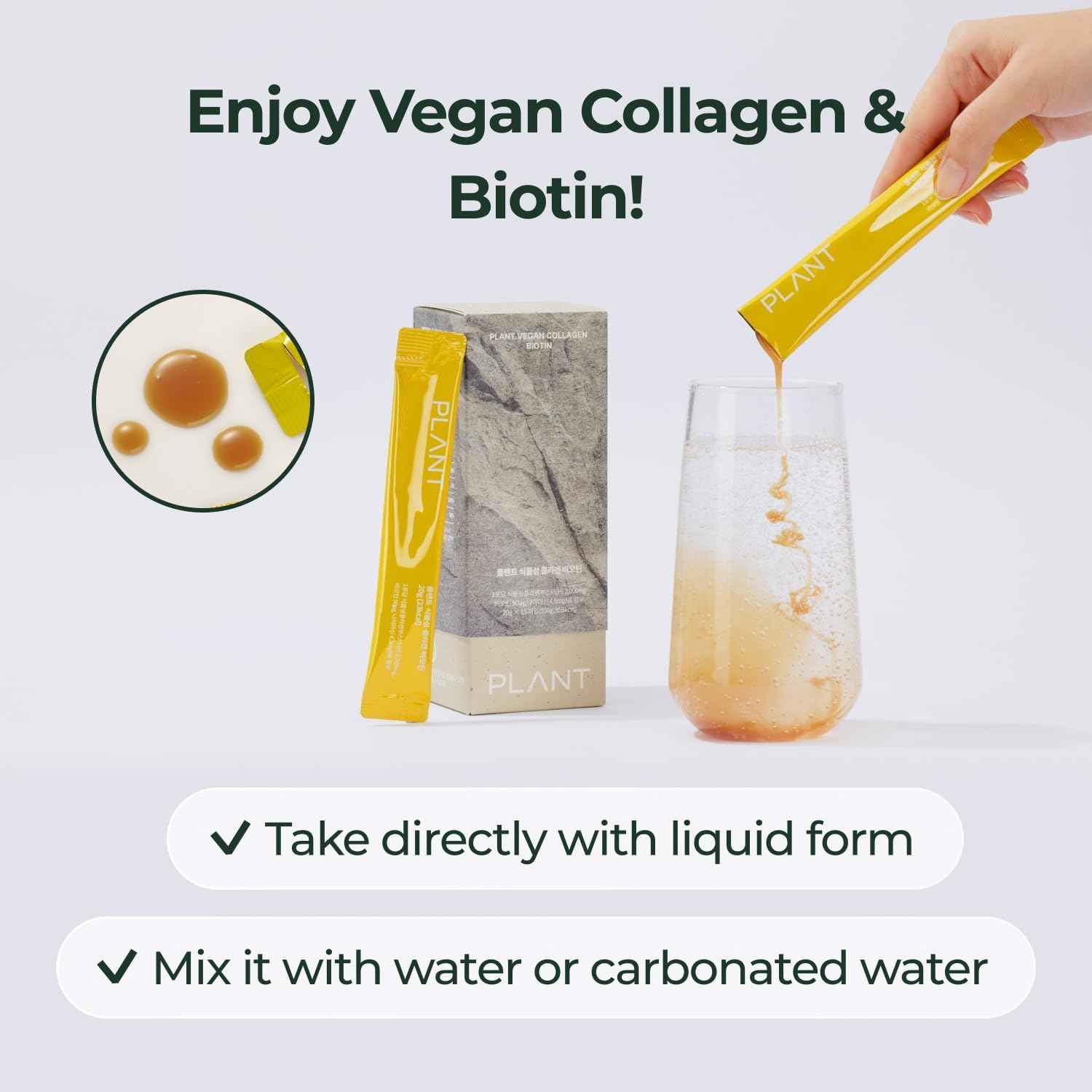 PLANT Vegan Lemon Collagen Biotin & Yuzu Collagen Jelly Vitamin D Probiotics